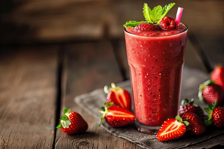 Berry almond  smoothie