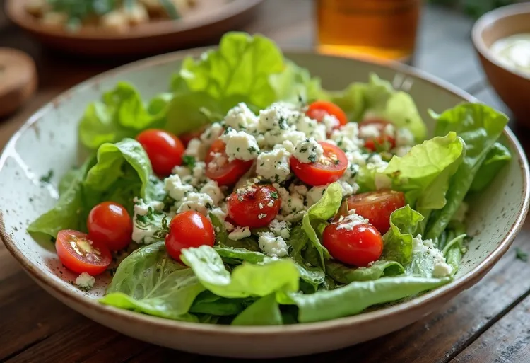 Blue cheese & veggie salad