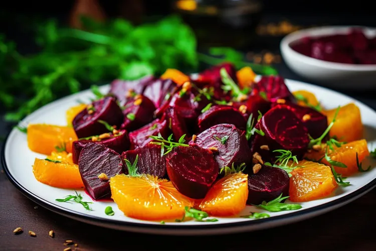 Buckwheat, beet & citrus salad