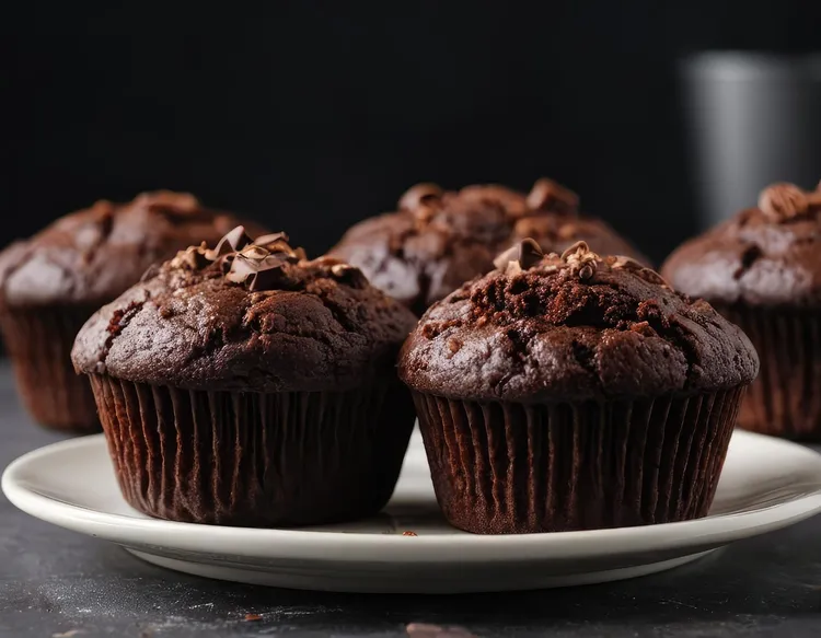 Cherry and chocolate muffins