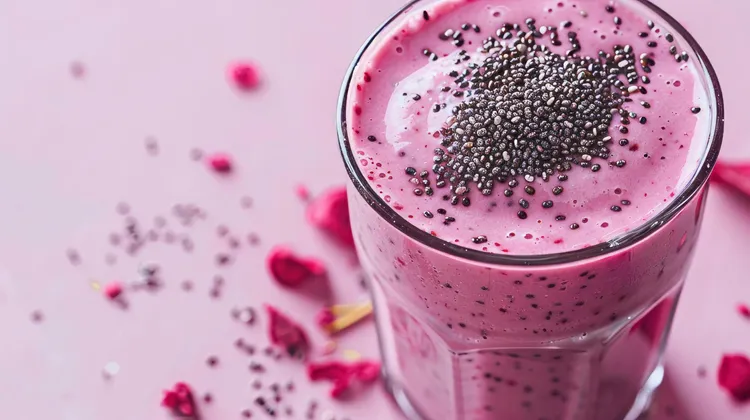 Cherry banana protein smoothie