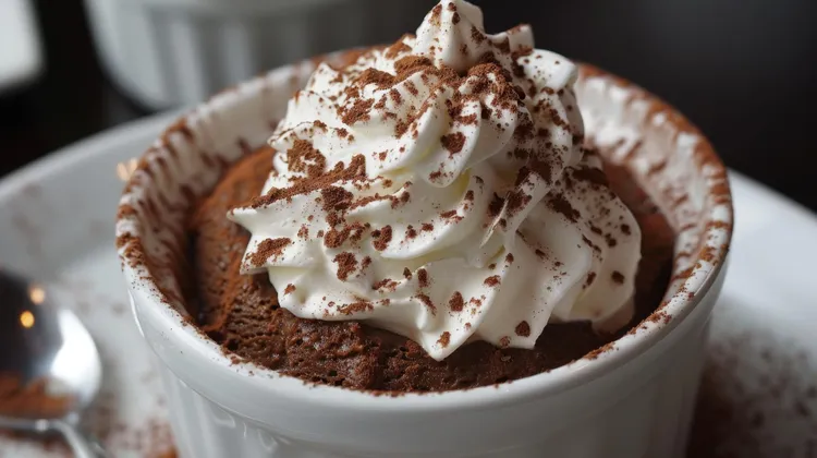 Cherry microwave puddings