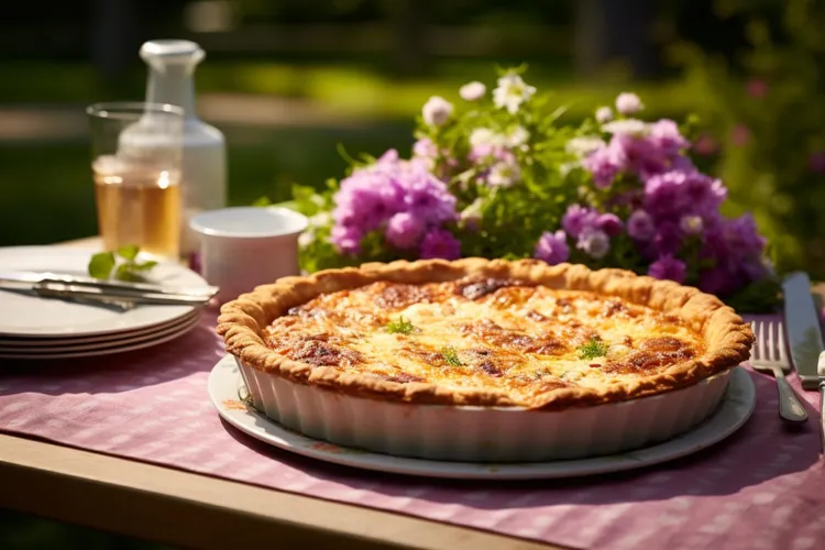 Chicken, leek and bacon pie