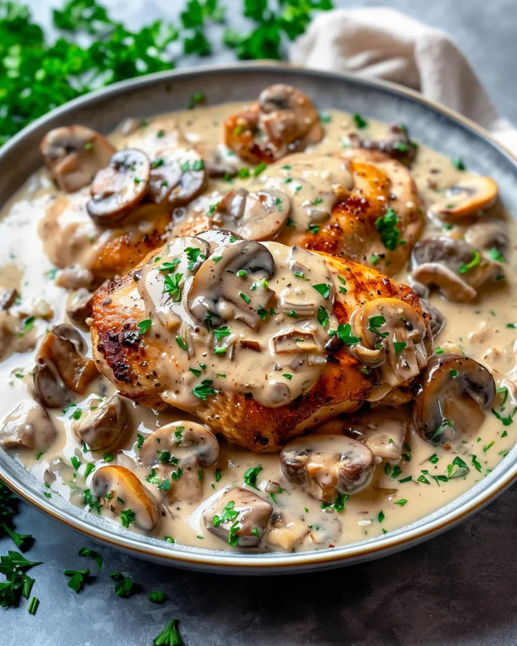 Chicken, leek and mushroom casserole