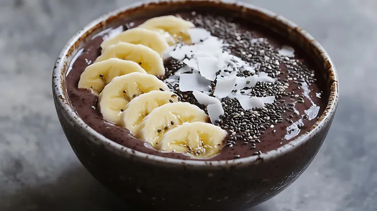 Choc-banana chia pudding
