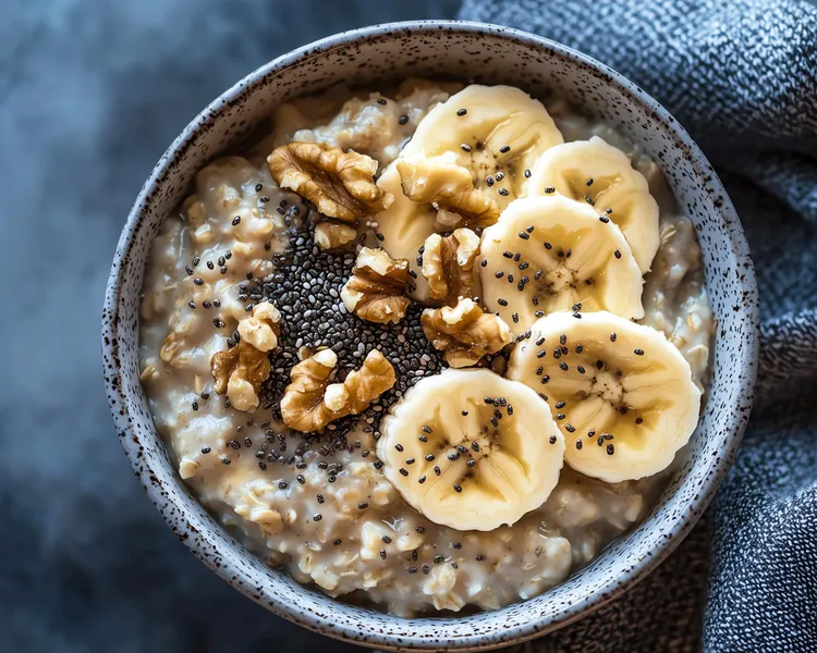 Cinnamon-spiced banana zucchini overnight oats