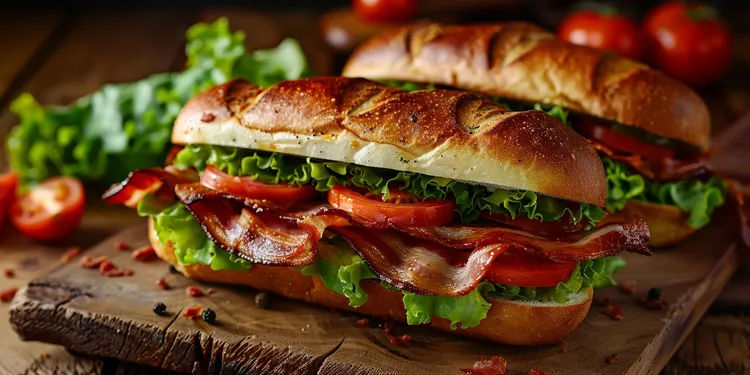 Baguette blt sandwich