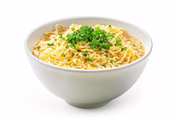 Buttered chicken noodle bowl