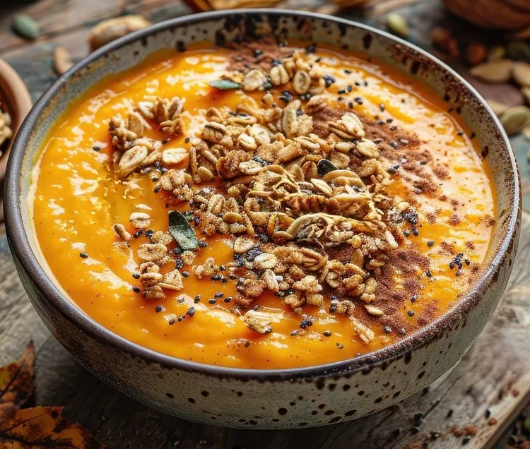 Carrot cake overnight porridge