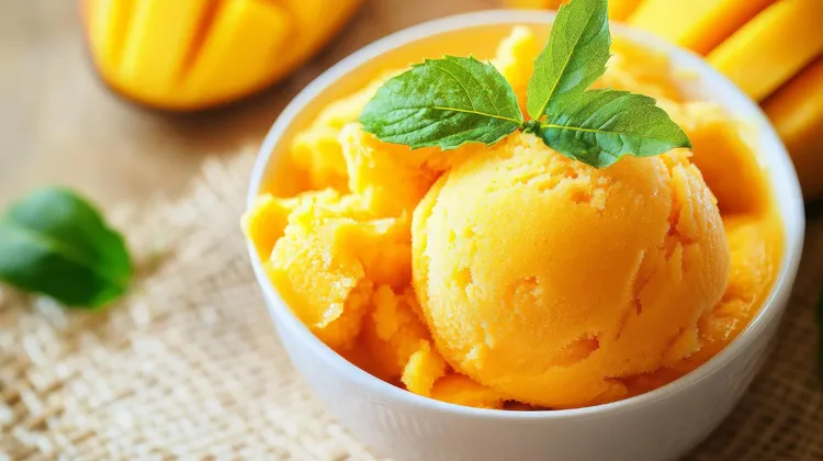 Mango sorbet delight