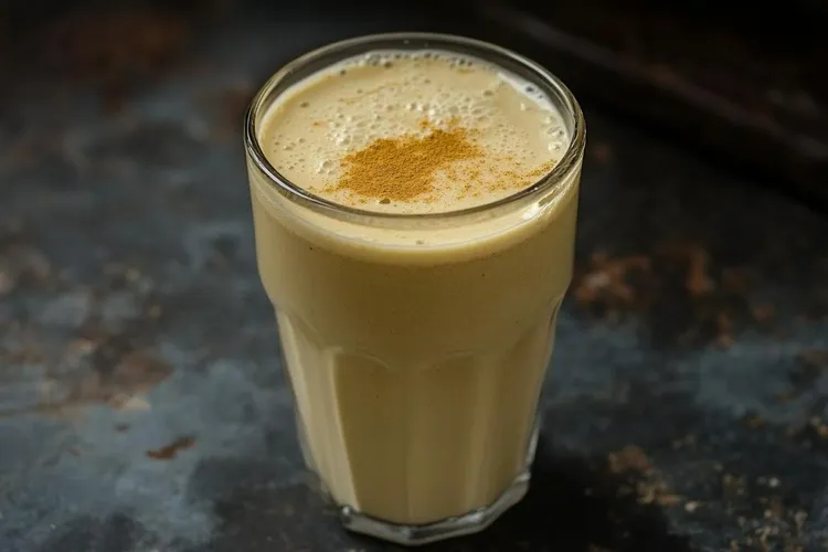 Sunflower coconut milk with honey, cinnamon and vanilla