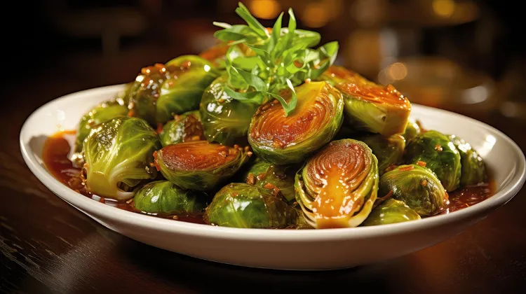 Crispy asian brussels sprouts