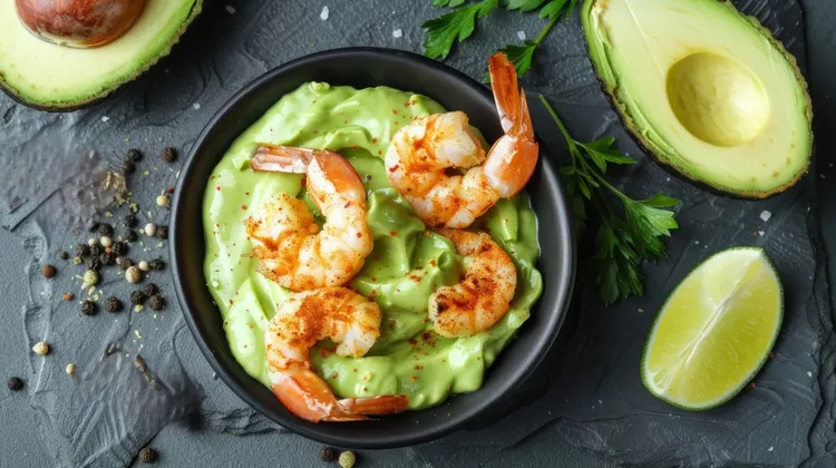 Avocado shrimp with a citrus kick
