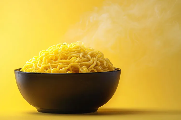 Feta egg noodle delight with brown butter