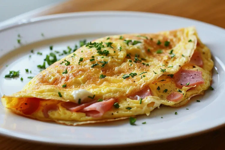 Bacon and egg omelet