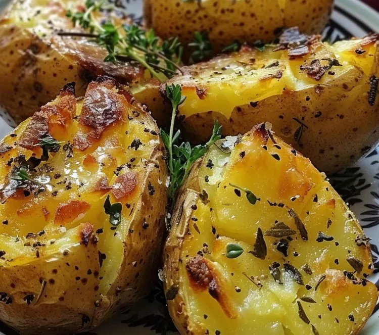 Garlic smashed potatoes