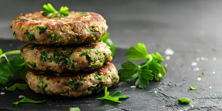 Spinach and goat cheese turkey burgers