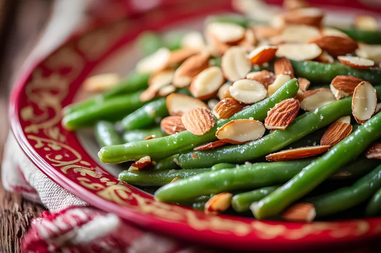 Green beans with mustard vinaigrette