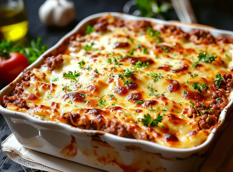 Ground turkey and pasta casserole