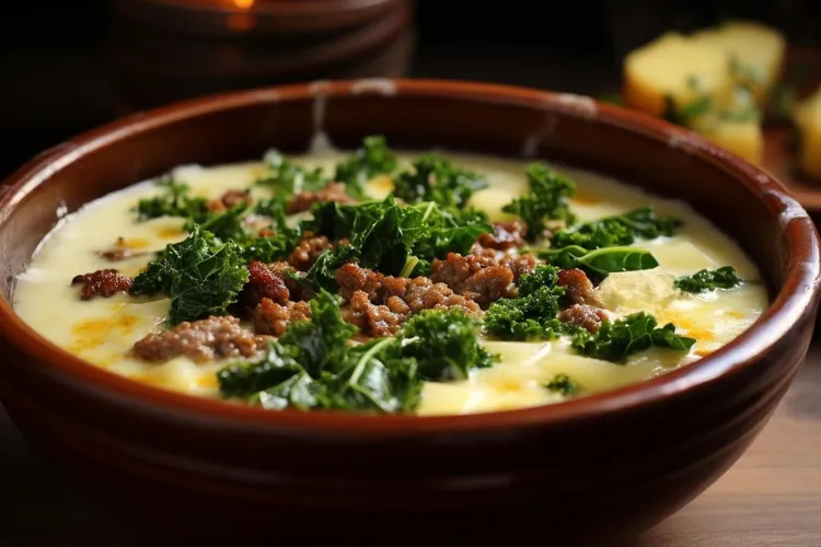 Italian sausage and kale zuppa toscana soup