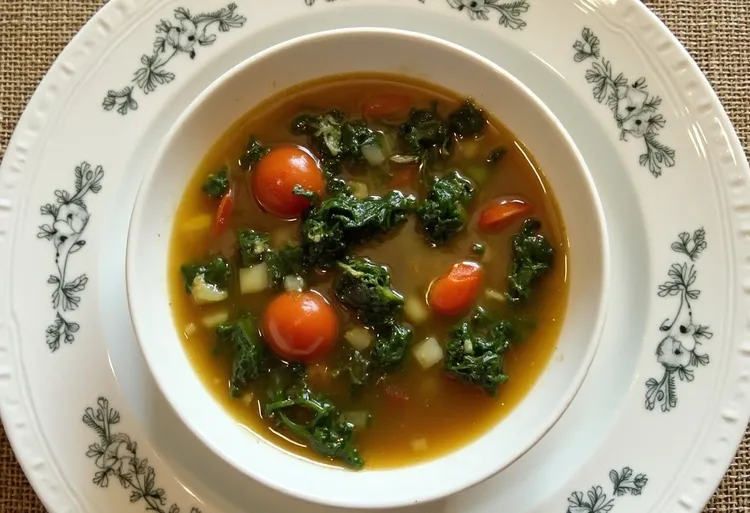 Kale and tomato soup