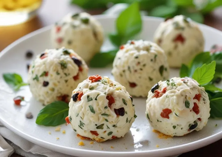 Keto pepperoni fat bombs with olives and sun-dried tomatoes
