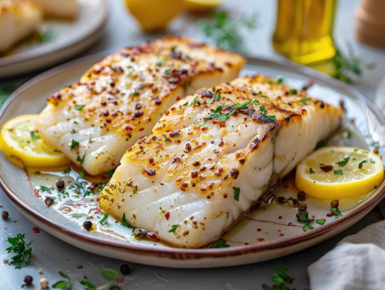 Lemon pepper cod with a citrus twist