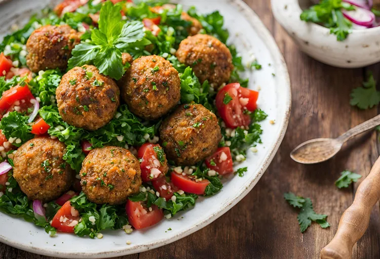 Lemon & pine nut lamb patties