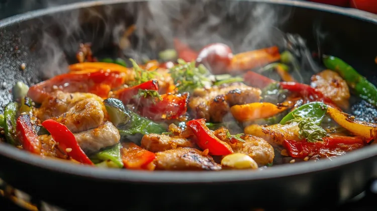 Lime and soy chicken stir-fry