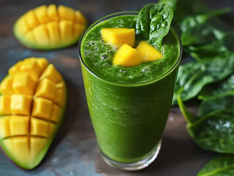 Mango salsa green smoothie