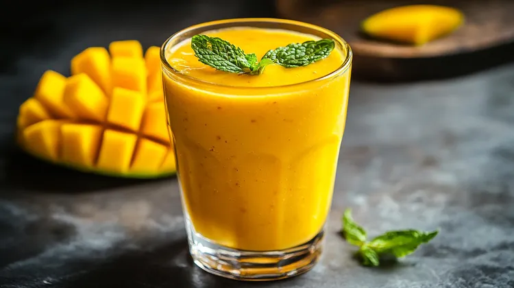 Mango coconut smoothie