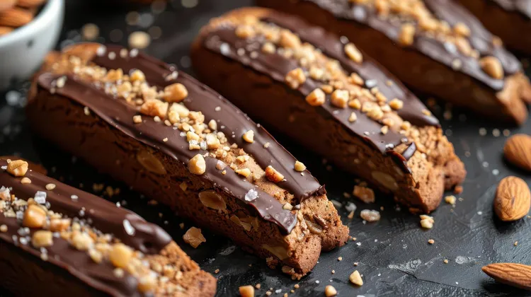 Mini chocolate and almond loaves