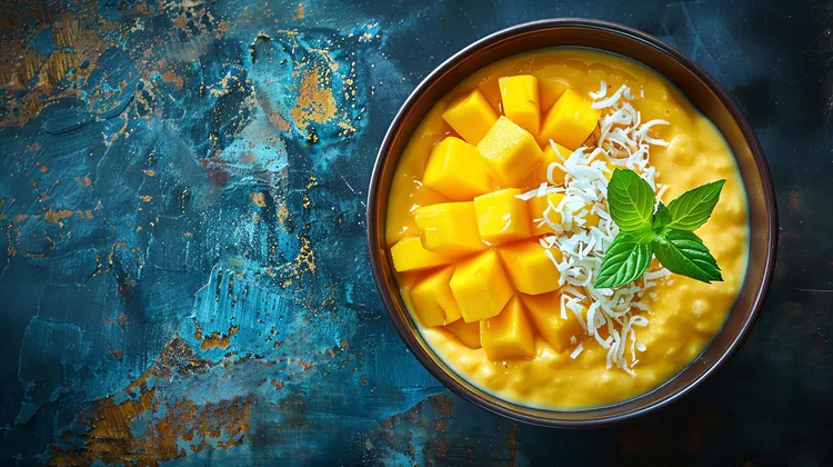 Mango oatmeal coconut crunch