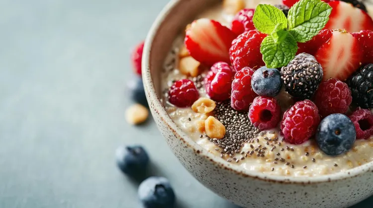 Overnight honey chia oats