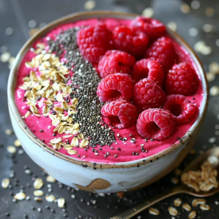 Overnight raspberry vanilla muesli