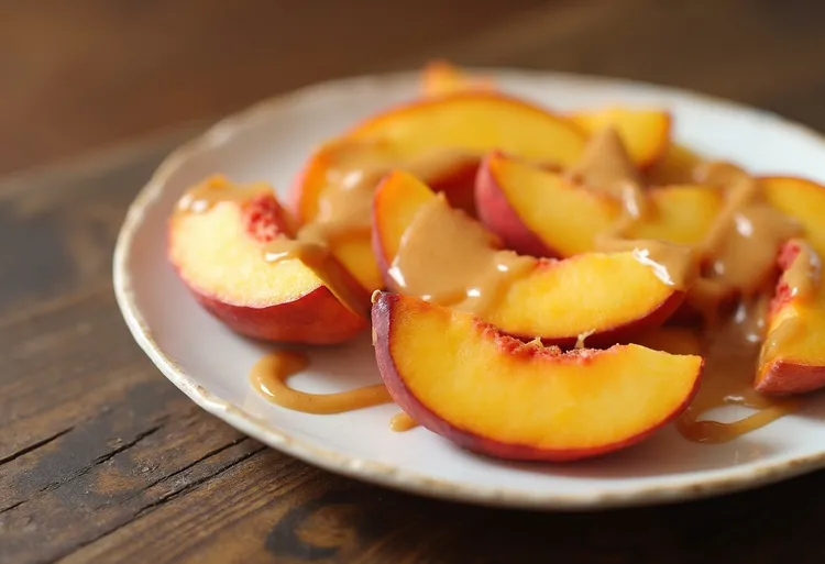 Peachy peanut butter power snack
