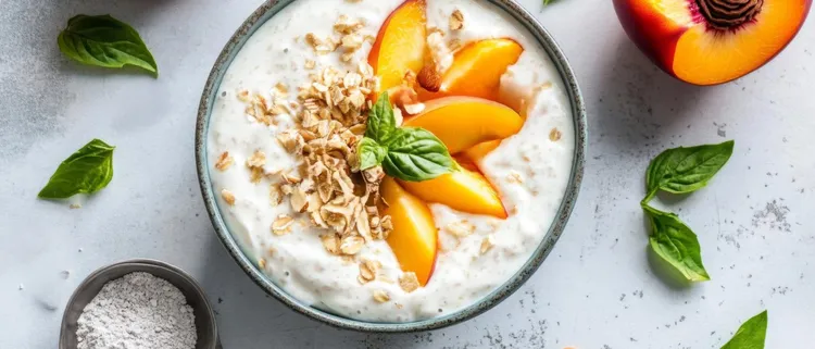 Peaches and cream oatmeal