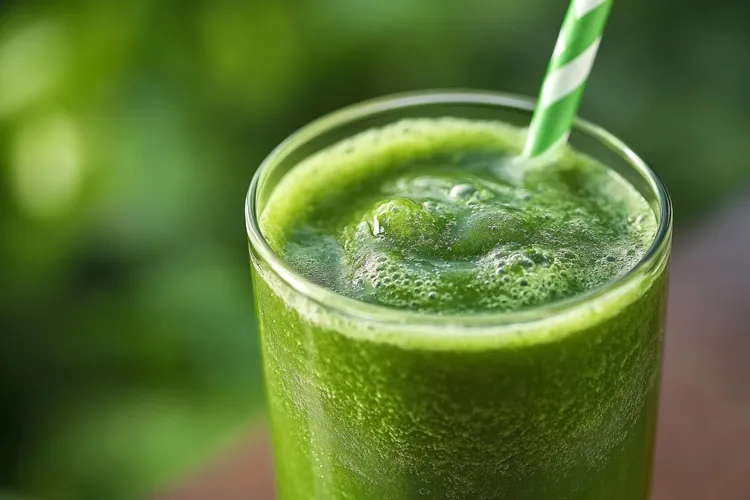 Pineapple ginger breakfast fruit smoothie