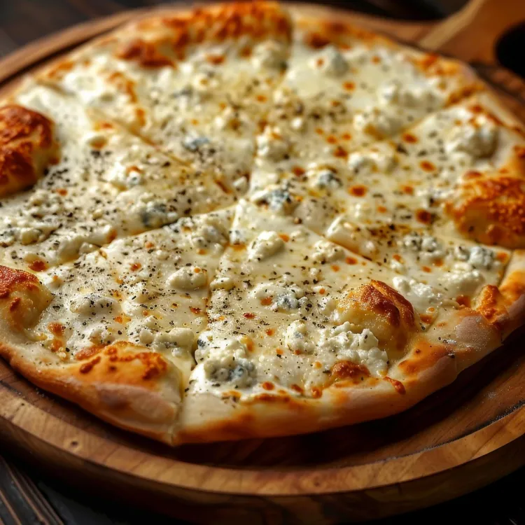 Potato & rosemary pizza with blue cheese