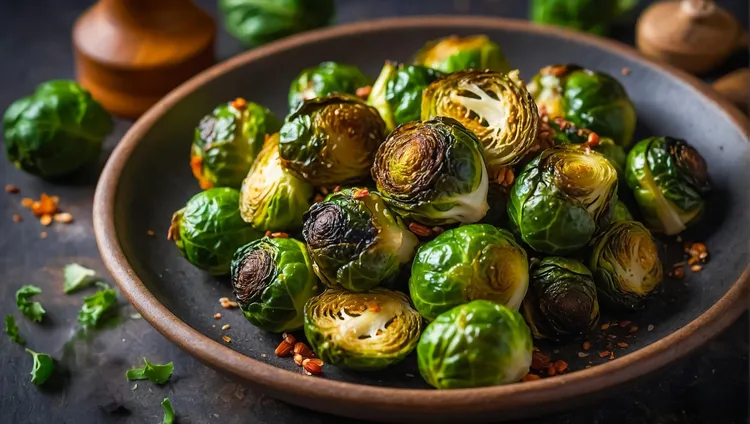Roasted brussels sprouts with caraway seeds