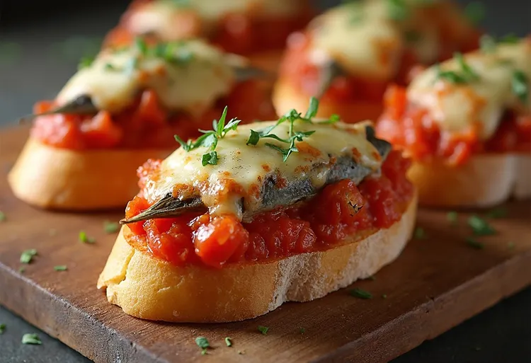 Sardine bruschetta