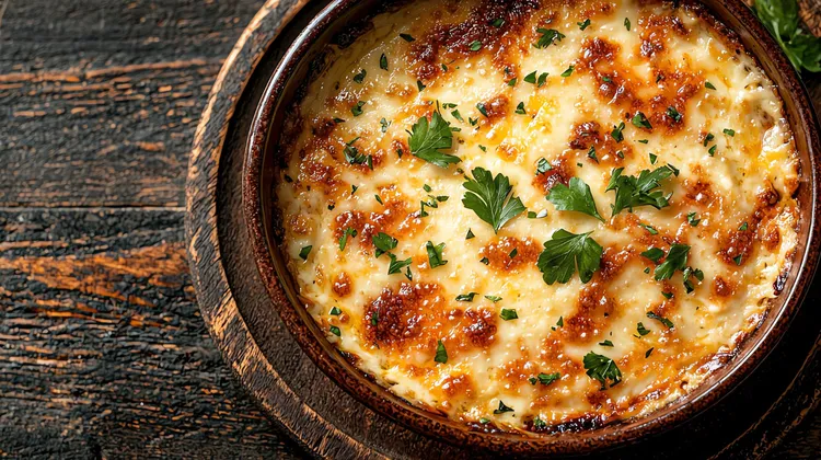 Radish and cheese egg bake