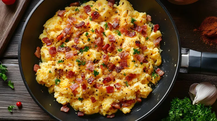Chorizo scramble with onions