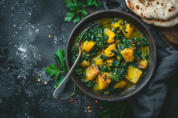 Kale & potato curry