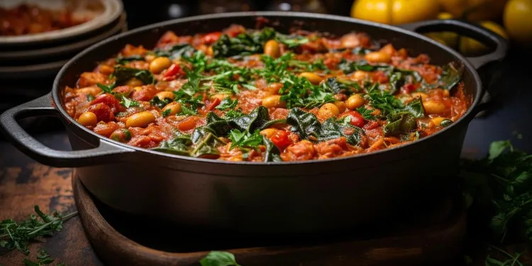 Spinach & bean chipotle casserole