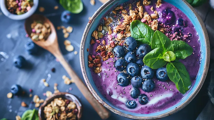 Spinach smoothie bowl