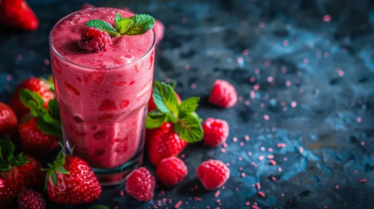 Strawberry pear juice