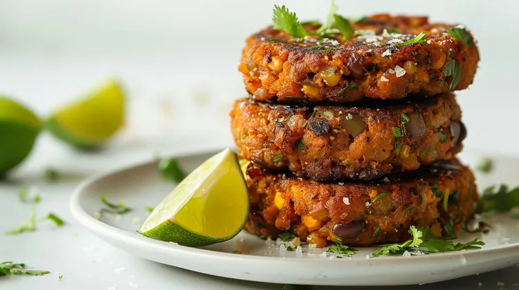 Sweet potato veggie burger patties