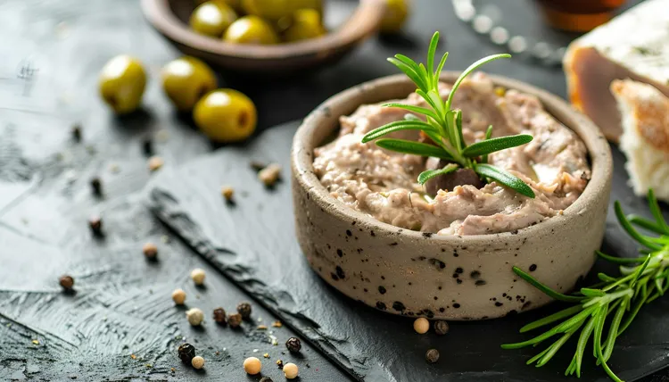 Tuna and hummus