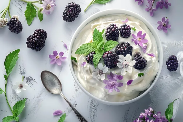 Very berry greek yogurt parfait with honey